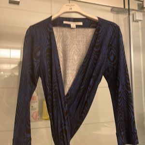 DVF wrap dress mini 100%silk